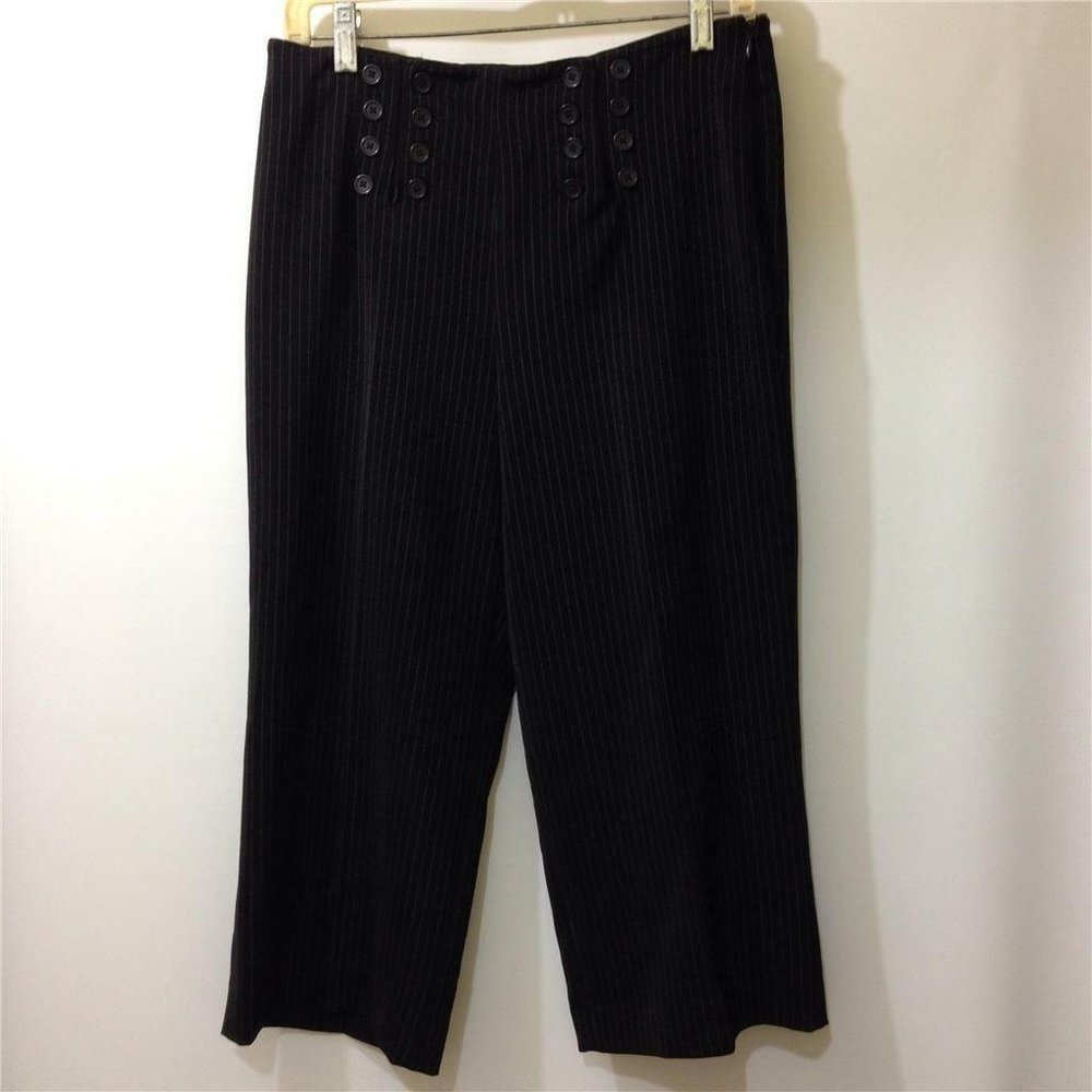 Larry Levine Petite Stretch Dress Pants Cropped